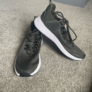 Womens Athletic Puma Sneakers in Olive Green